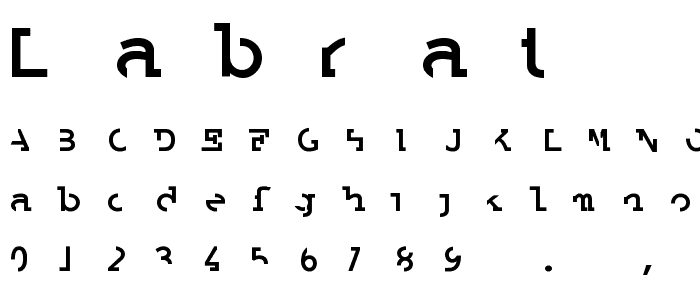 Labrat Bold font